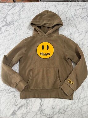 Drew House Justin Bieber Kids Size 8/10 Olive Green Hoodie